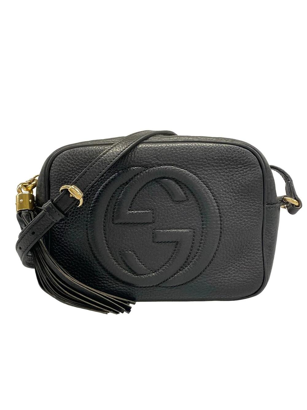Gucci Soho Black Leather Shoulder Bag #297488G69B